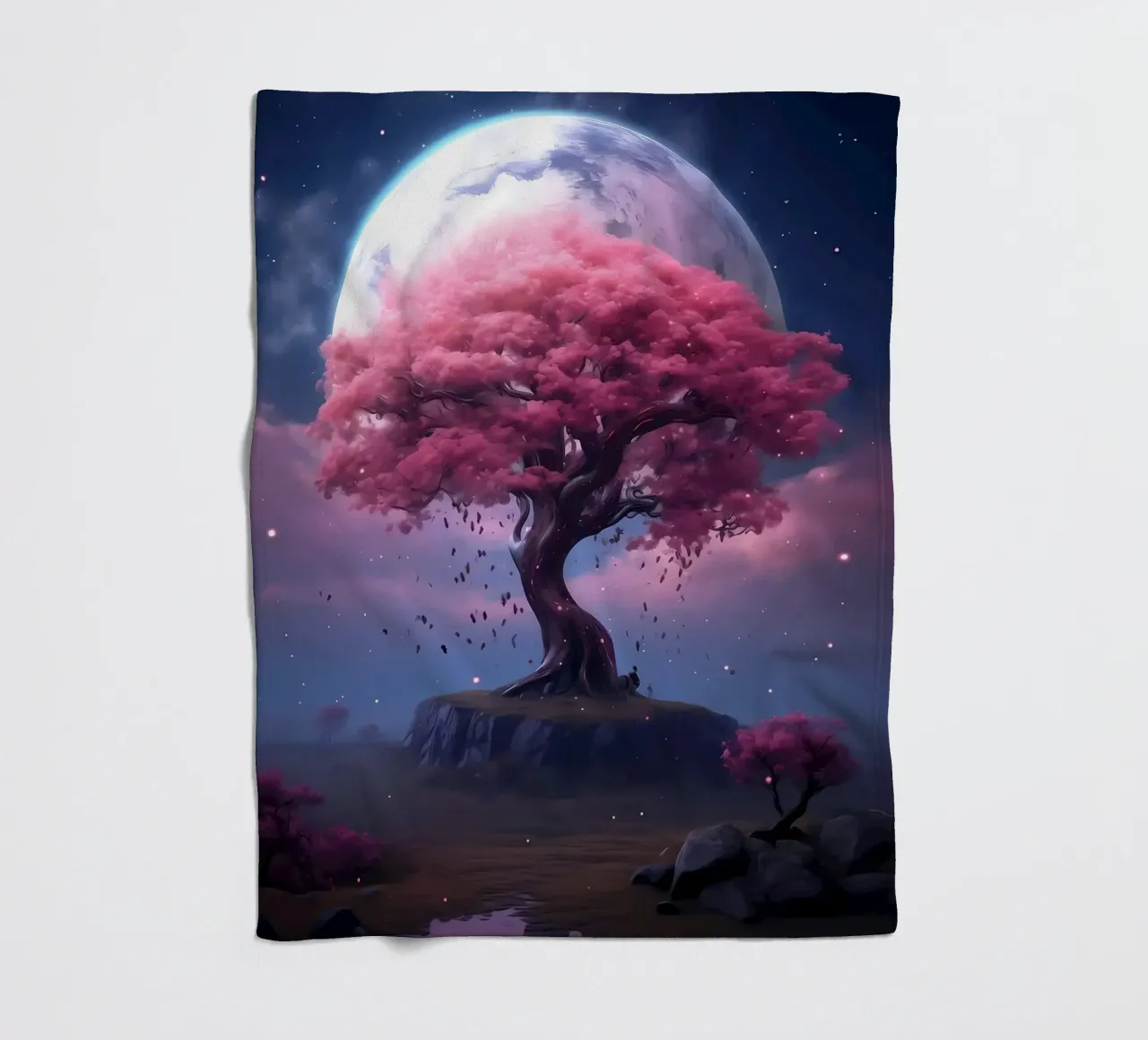Cosmic Sakura Tree coperta in pile da Mikesell