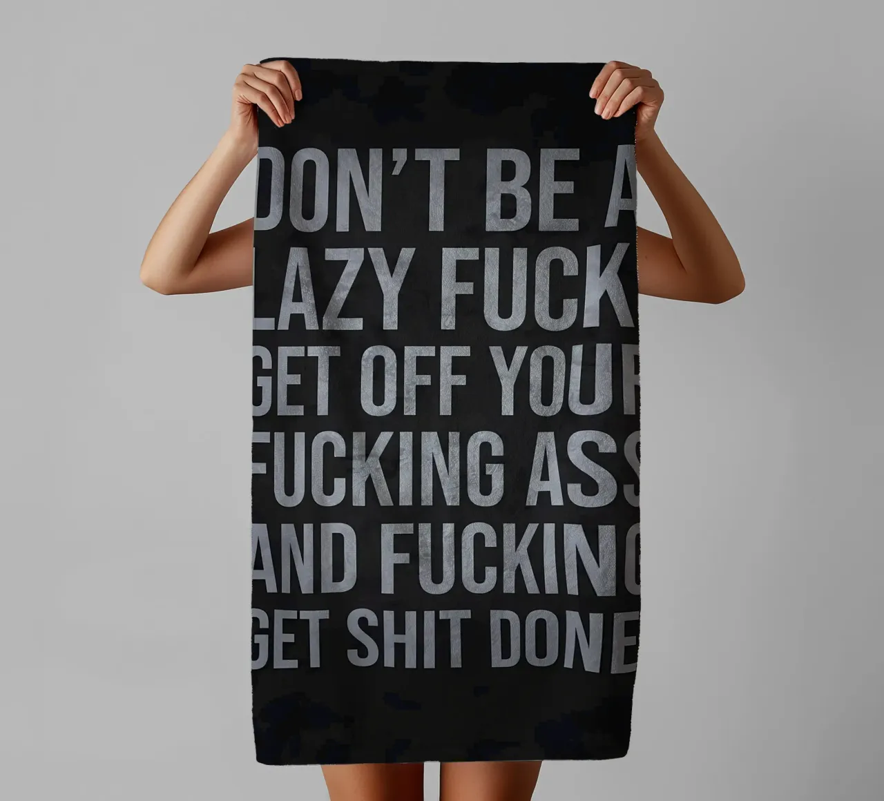 Dont Be Lazy serviette de bain de Bassy