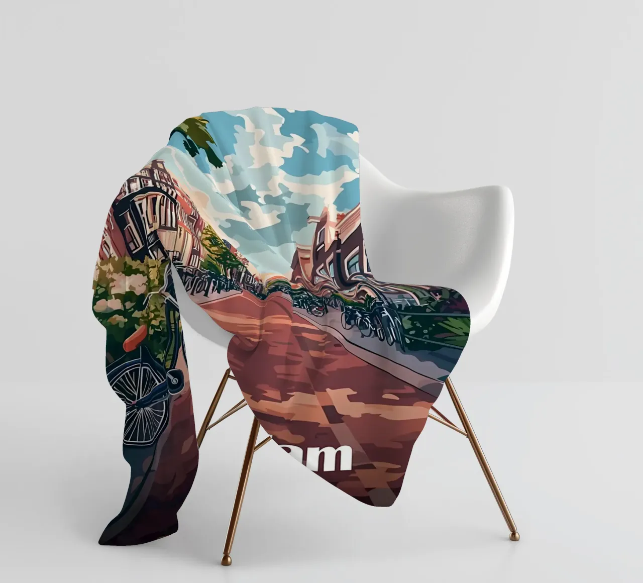 Scena di strada ad Amsterdam coperta in pile da Ginnery