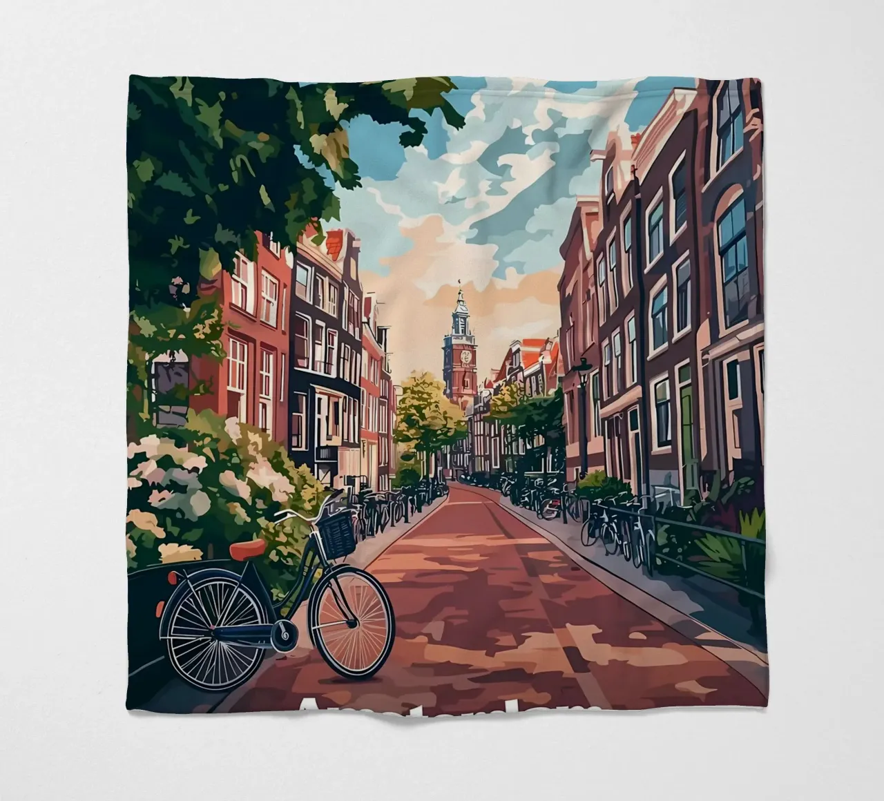 Scena di strada ad Amsterdam coperta in pile da Ginnery