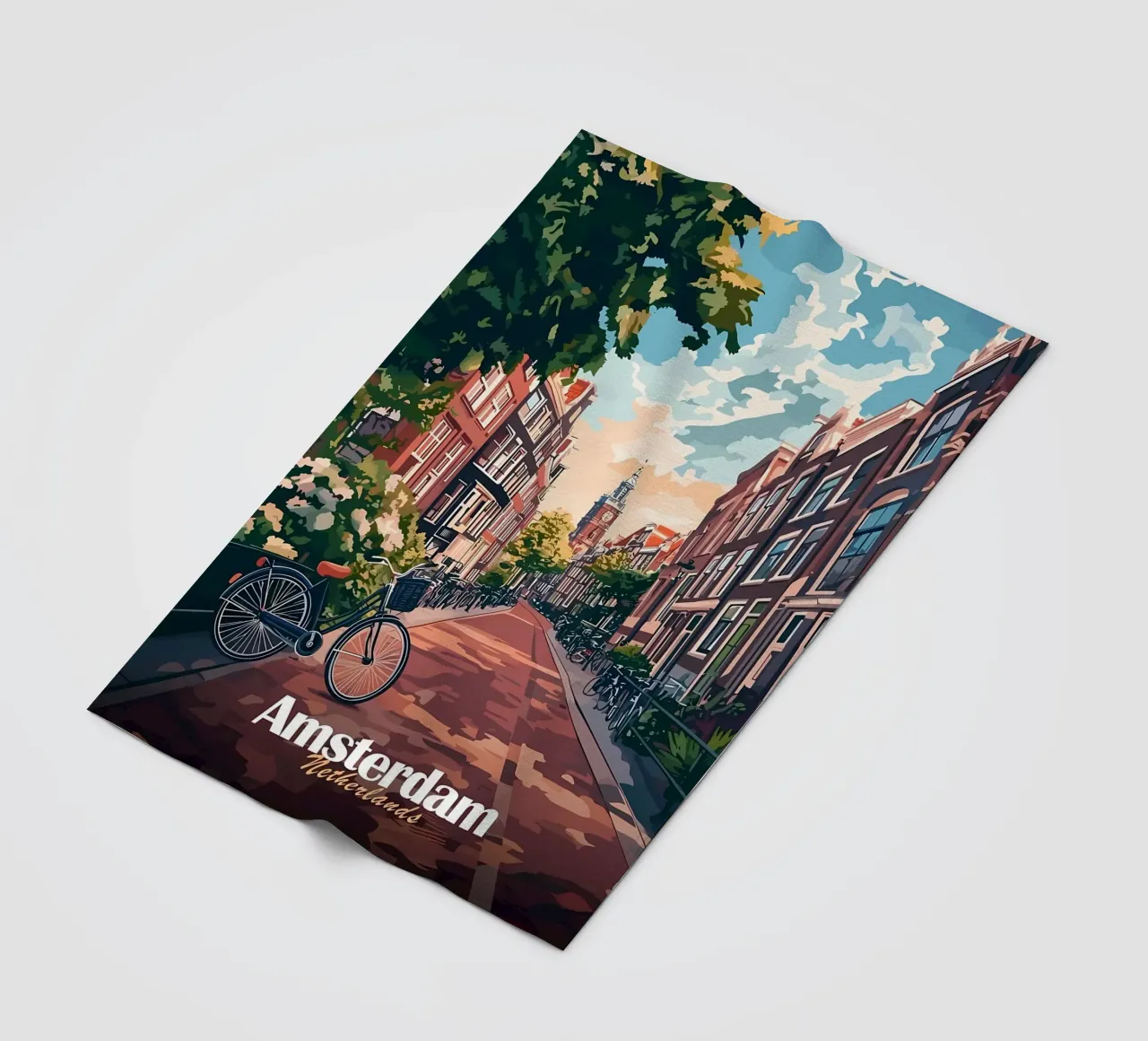 Scena di strada ad Amsterdam coperta in pile da Ginnery