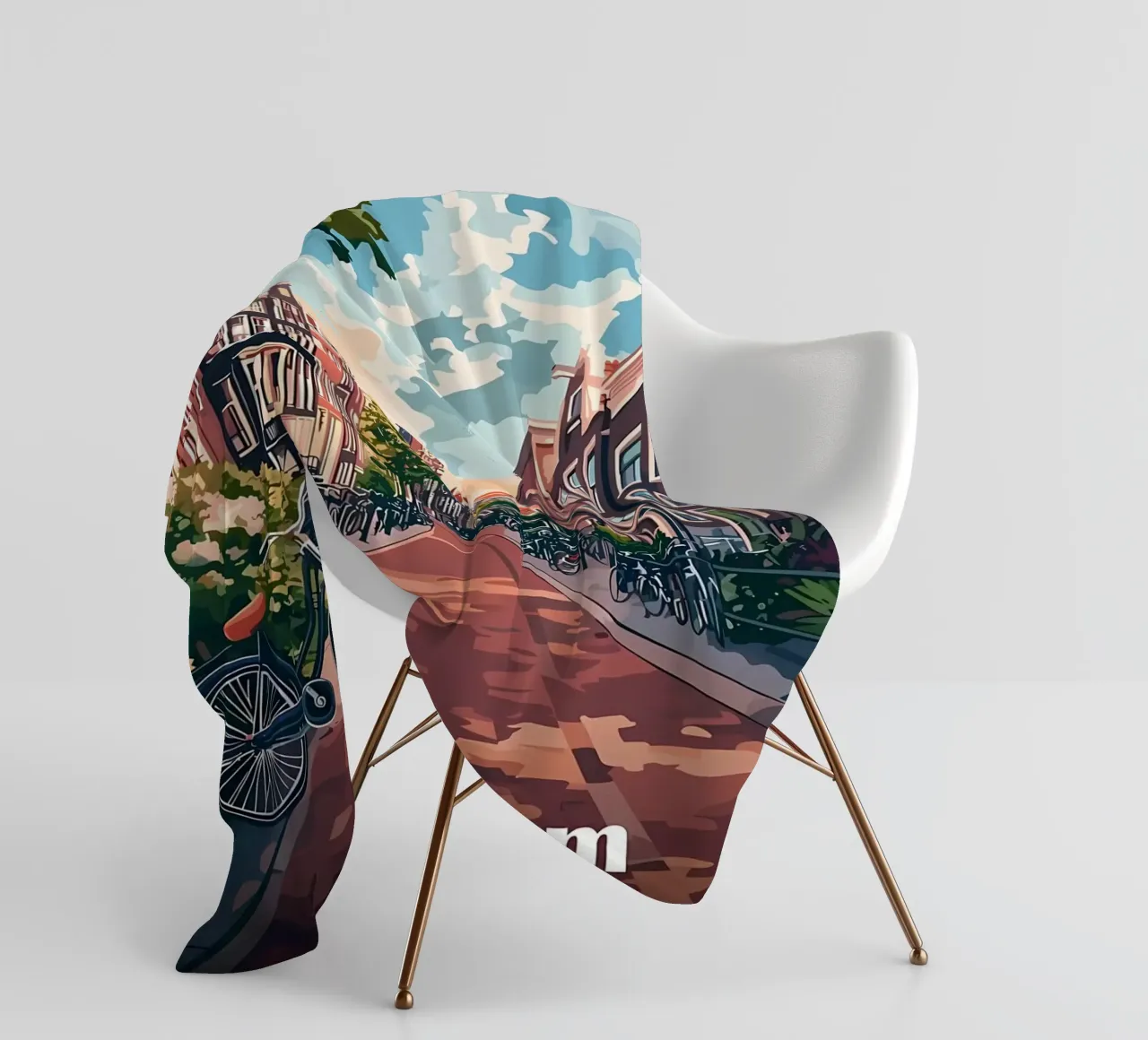 Scena di strada ad Amsterdam coperta in pile da Ginnery