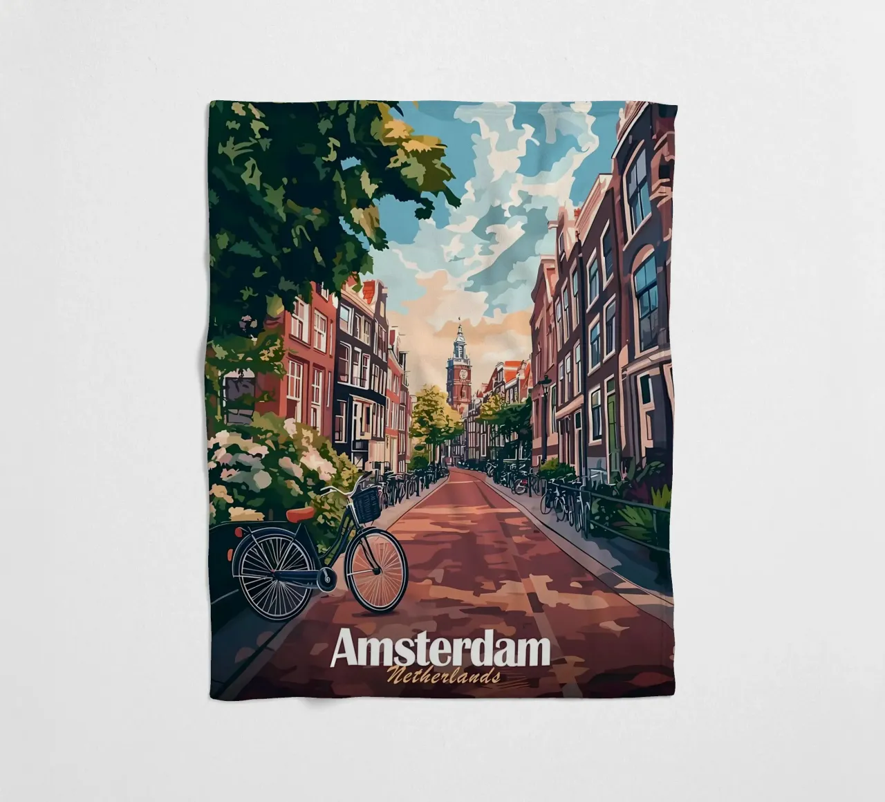 Scena di strada ad Amsterdam coperta in pile da Ginnery