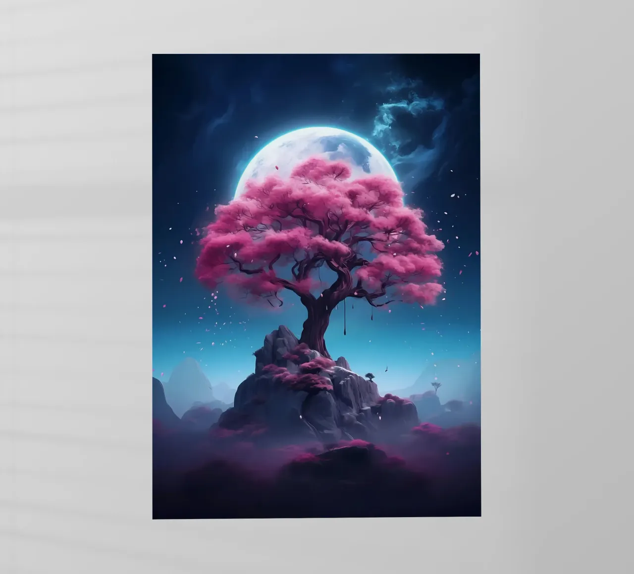 Cosmic Sakura Tree pellicola backlit da Mikesell