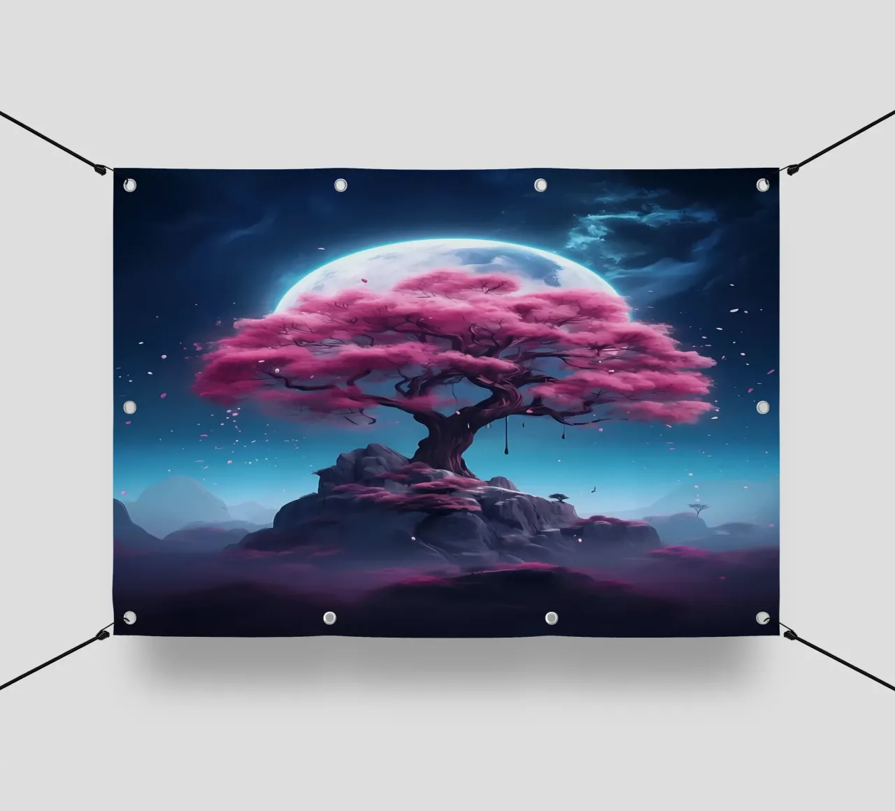 Cosmic Sakura Tree telo in pvc da Mikesell