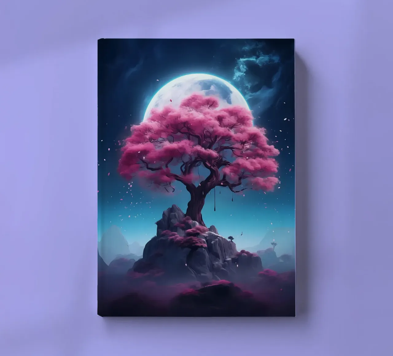Cosmic Sakura Tree notebook by Mikesell