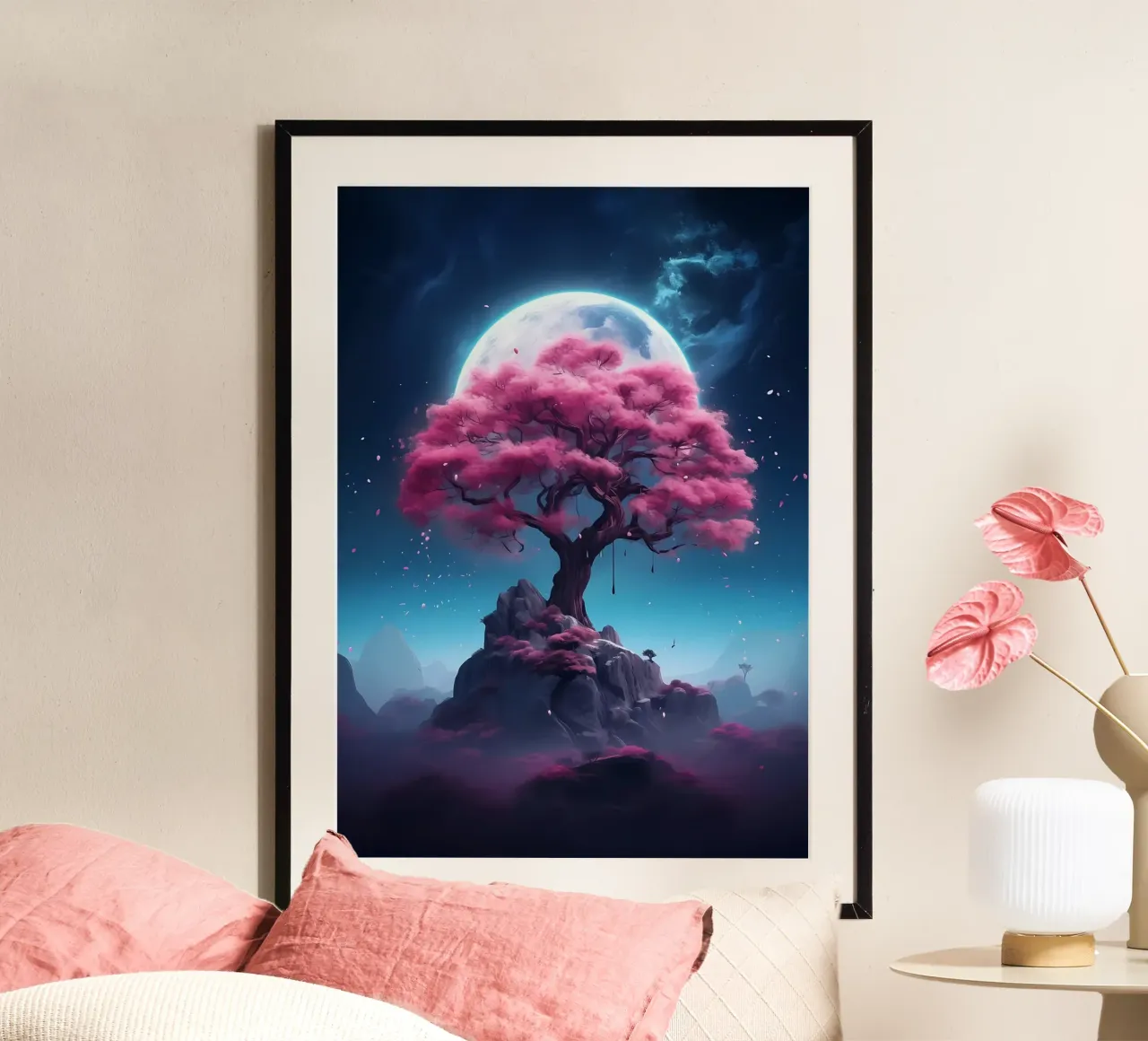Cosmic Sakura Tree poster da Mikesell