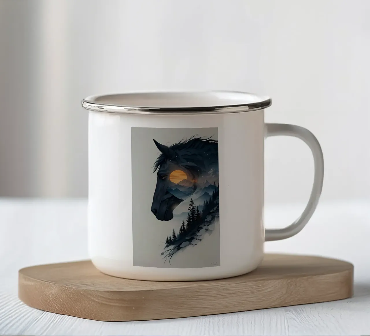 Poster minimalista 78 tazza in smalto da Kadynce