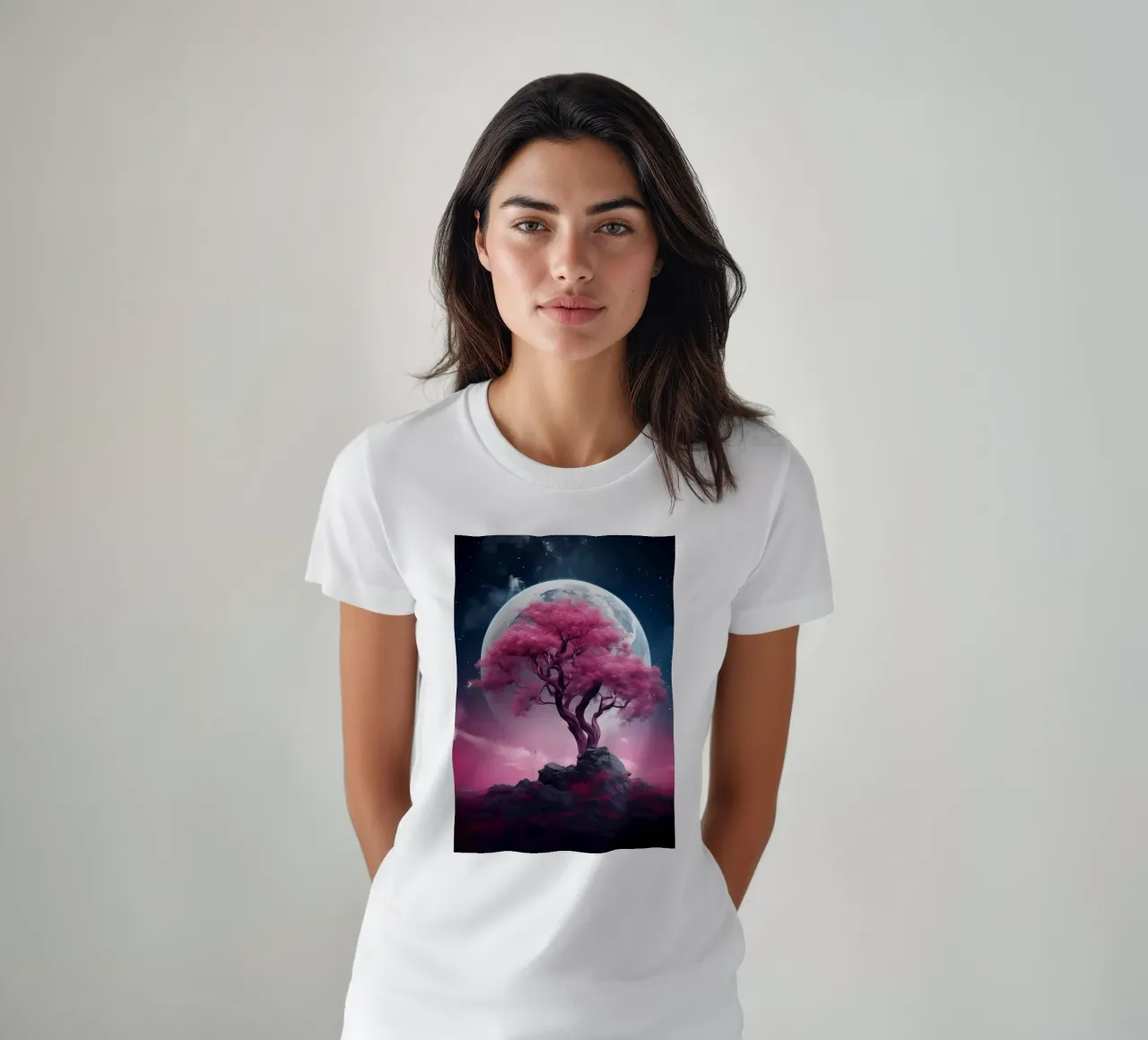 Cosmic Sakura Tree t-shirt da Mikesell