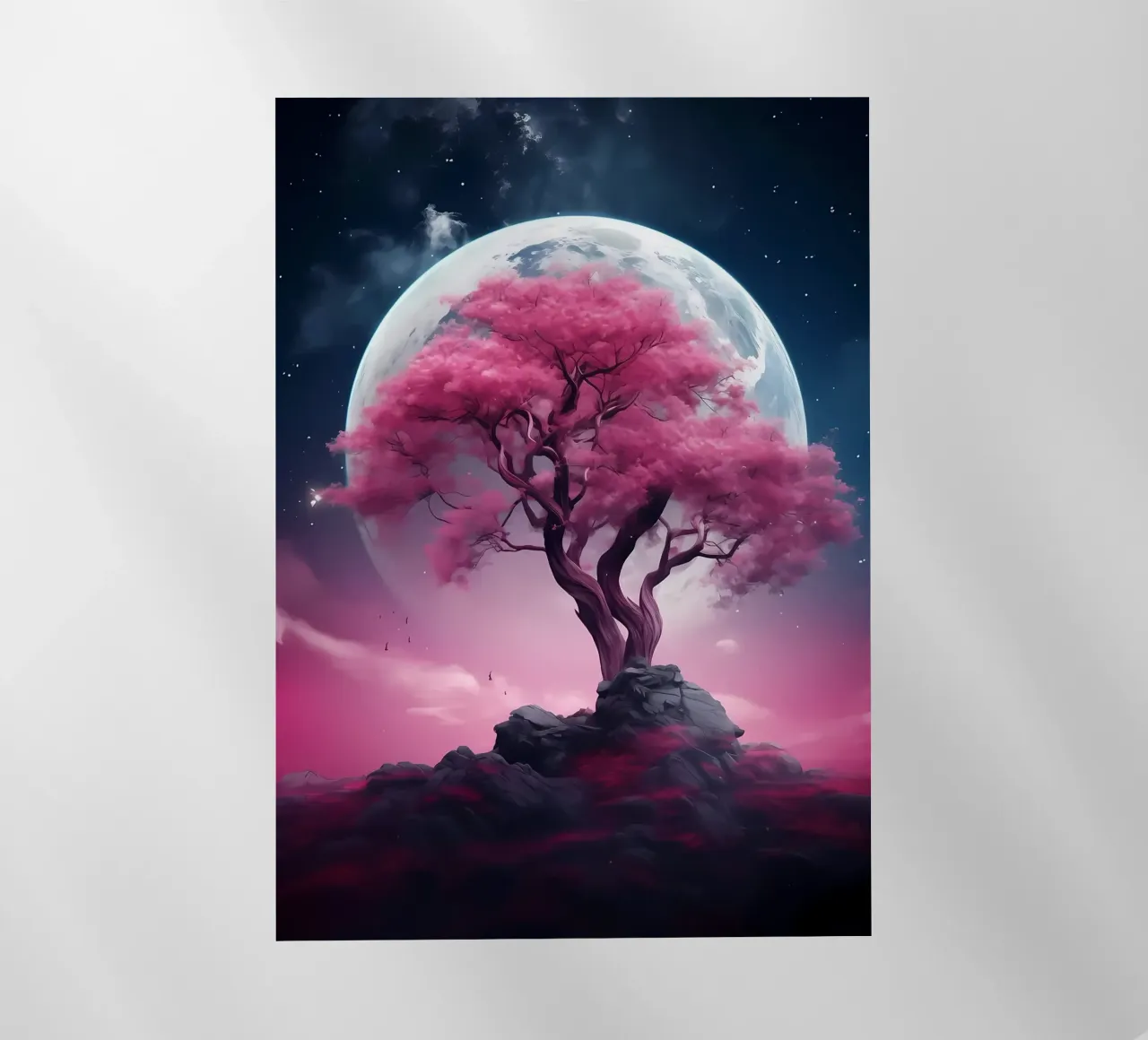 Cosmic Sakura Tree pellicola backlit da Mikesell