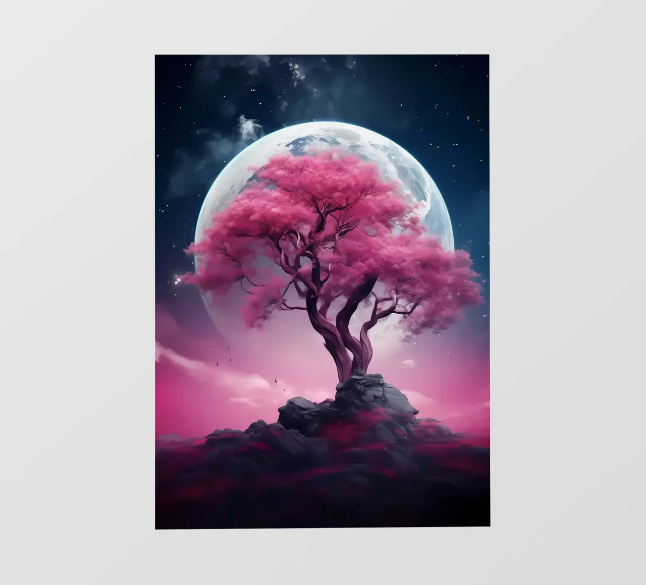 Cosmic Sakura Tree telo in pvc da Mikesell