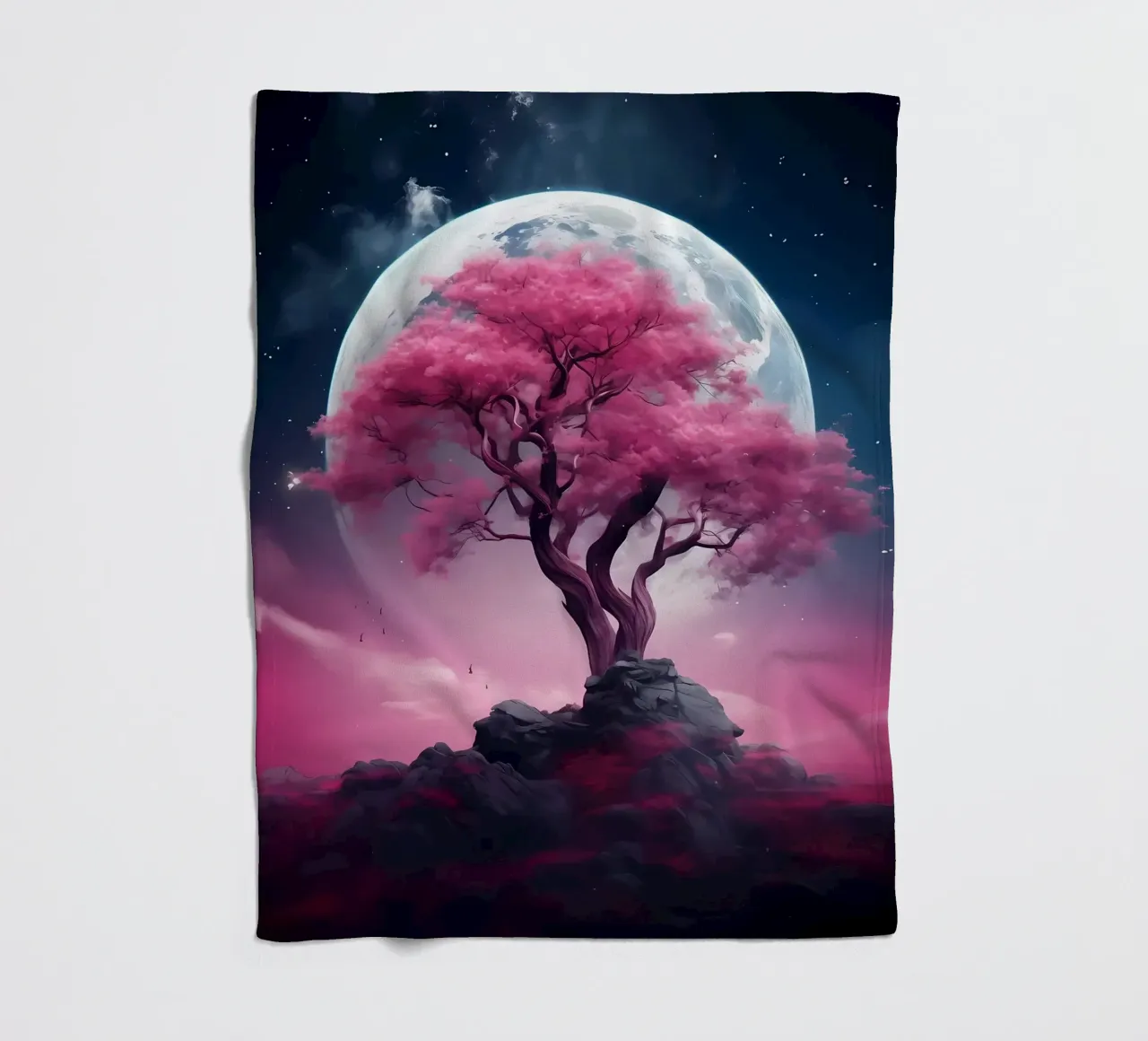 Cosmic Sakura Tree coperta in pile da Mikesell