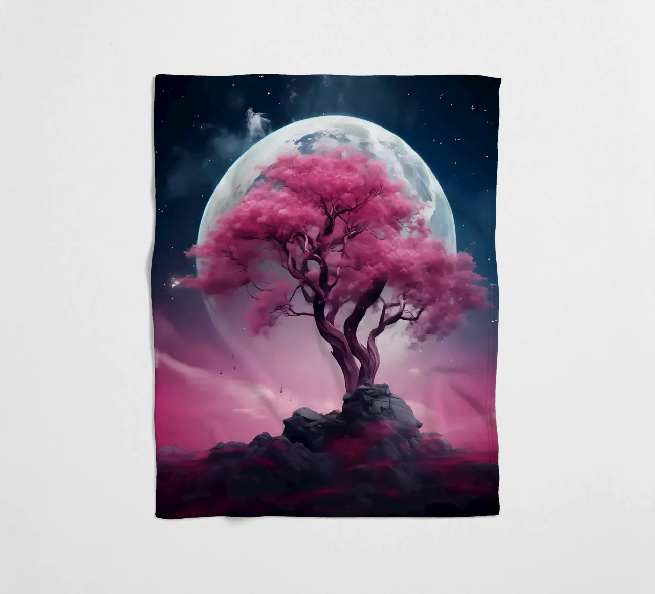 Cosmic Sakura Tree coperta in pile da Mikesell