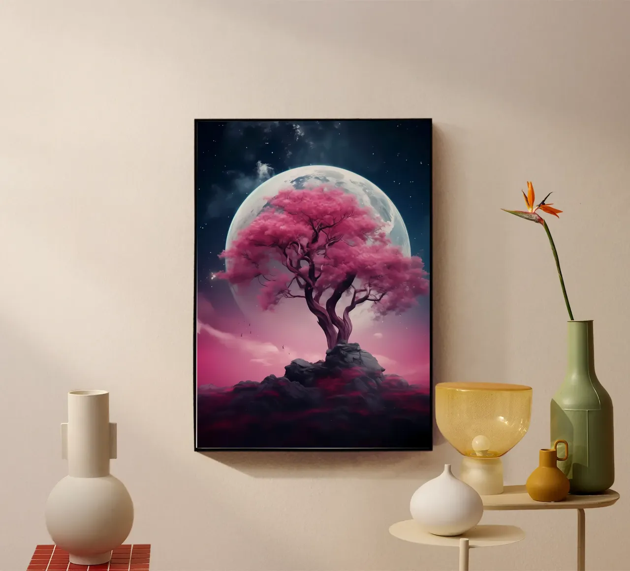 Cosmic Sakura Tree plexiglass da Mikesell