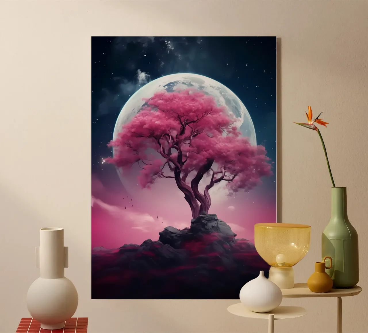 Cosmic Sakura Tree plexiglass da Mikesell