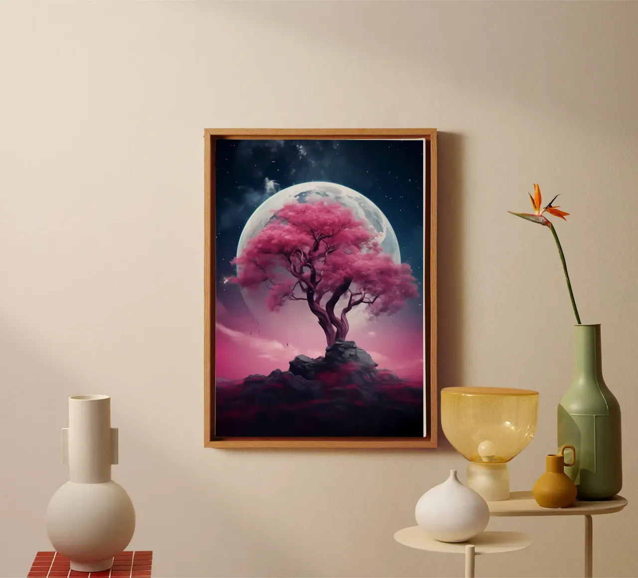 Cosmic Sakura Tree tela da Mikesell