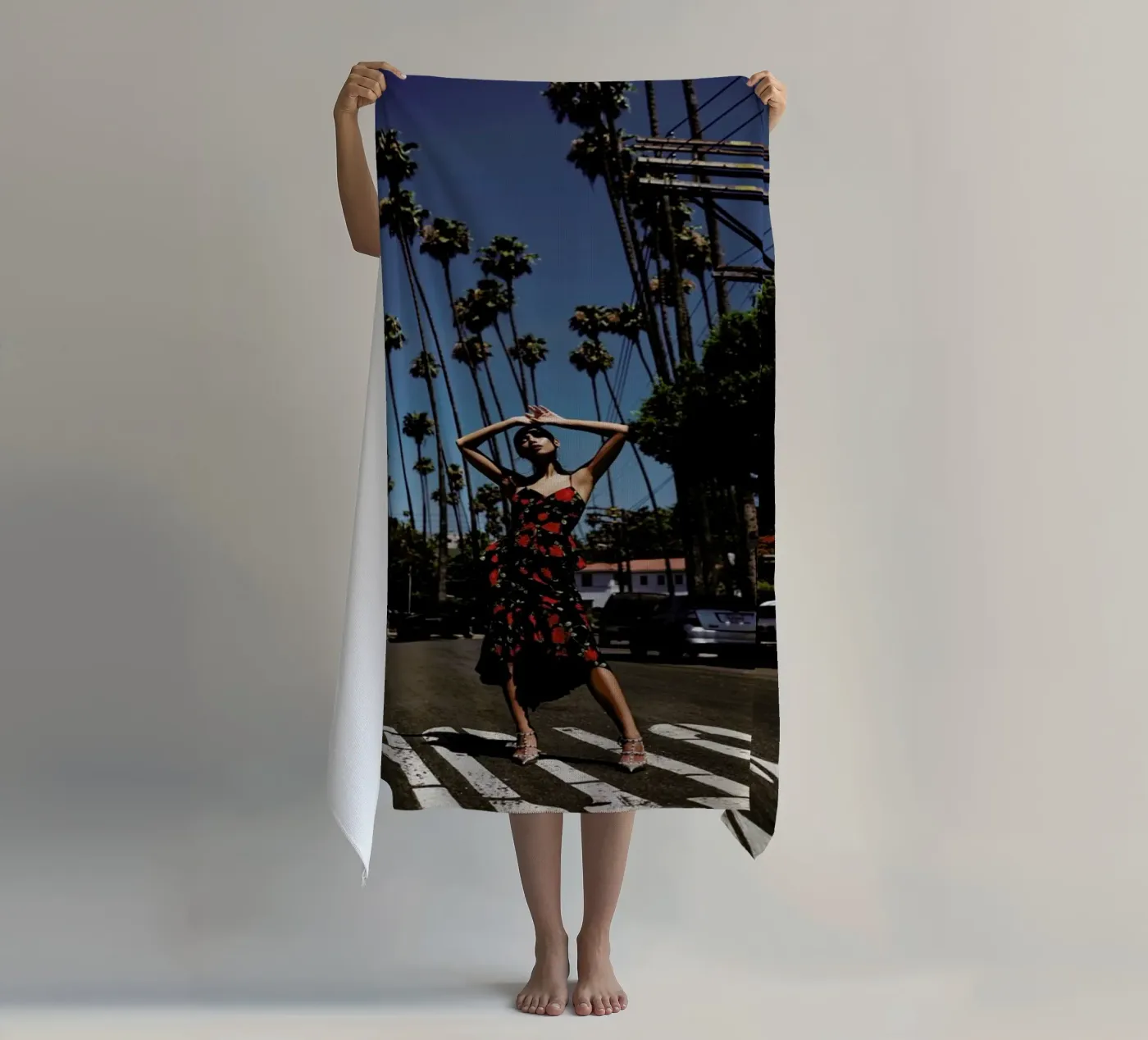 LA beach towel by Marie Bärsch