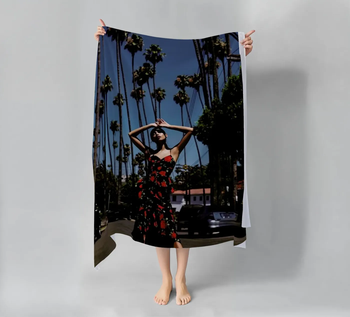 LA beach towel by Marie Bärsch