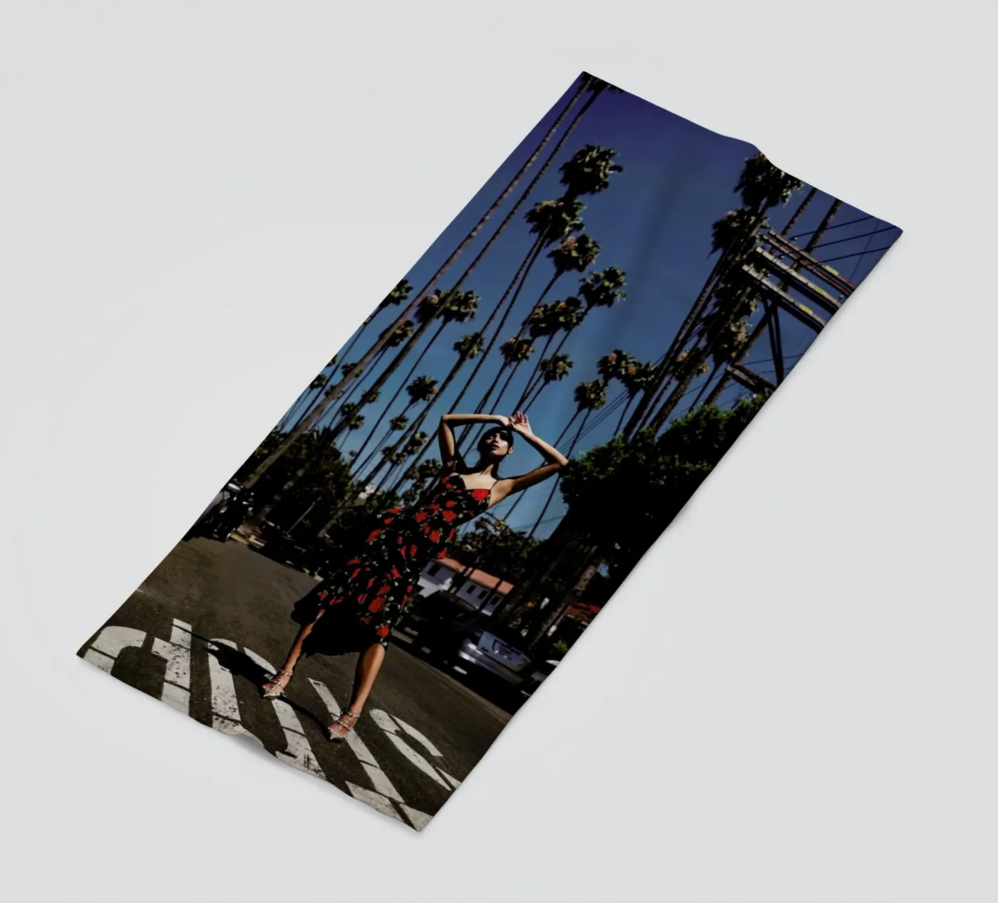LA beach towel by Marie Bärsch