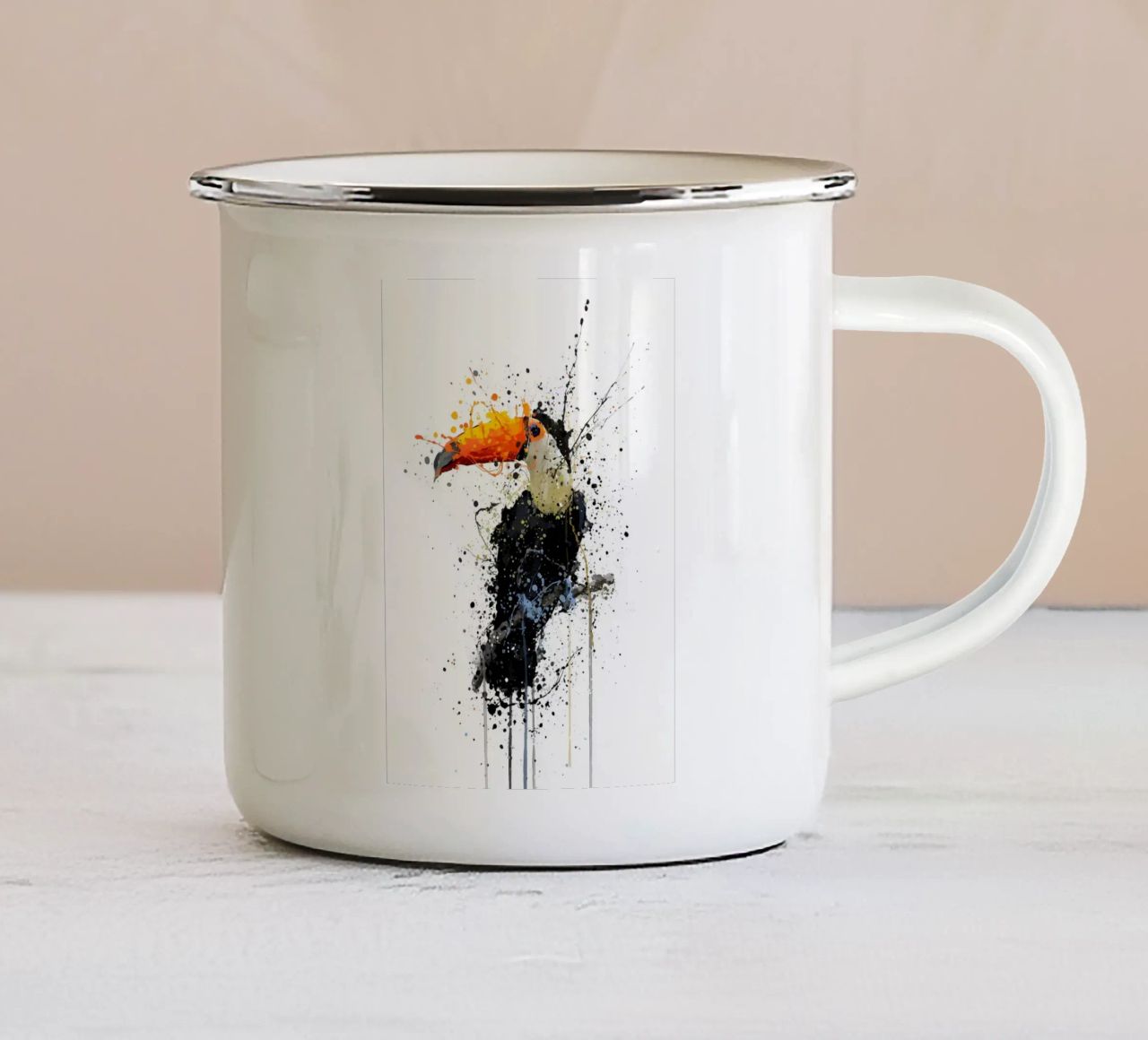 Tucano tazza in smalto da Allaire