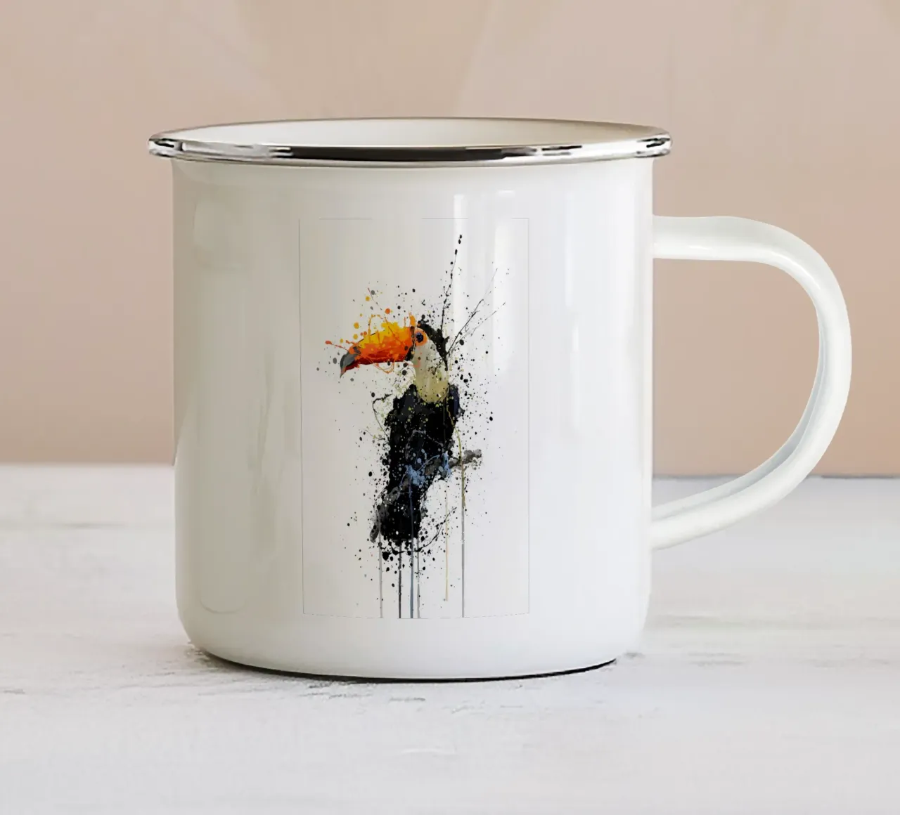 Tucano tazza in smalto da Allaire
