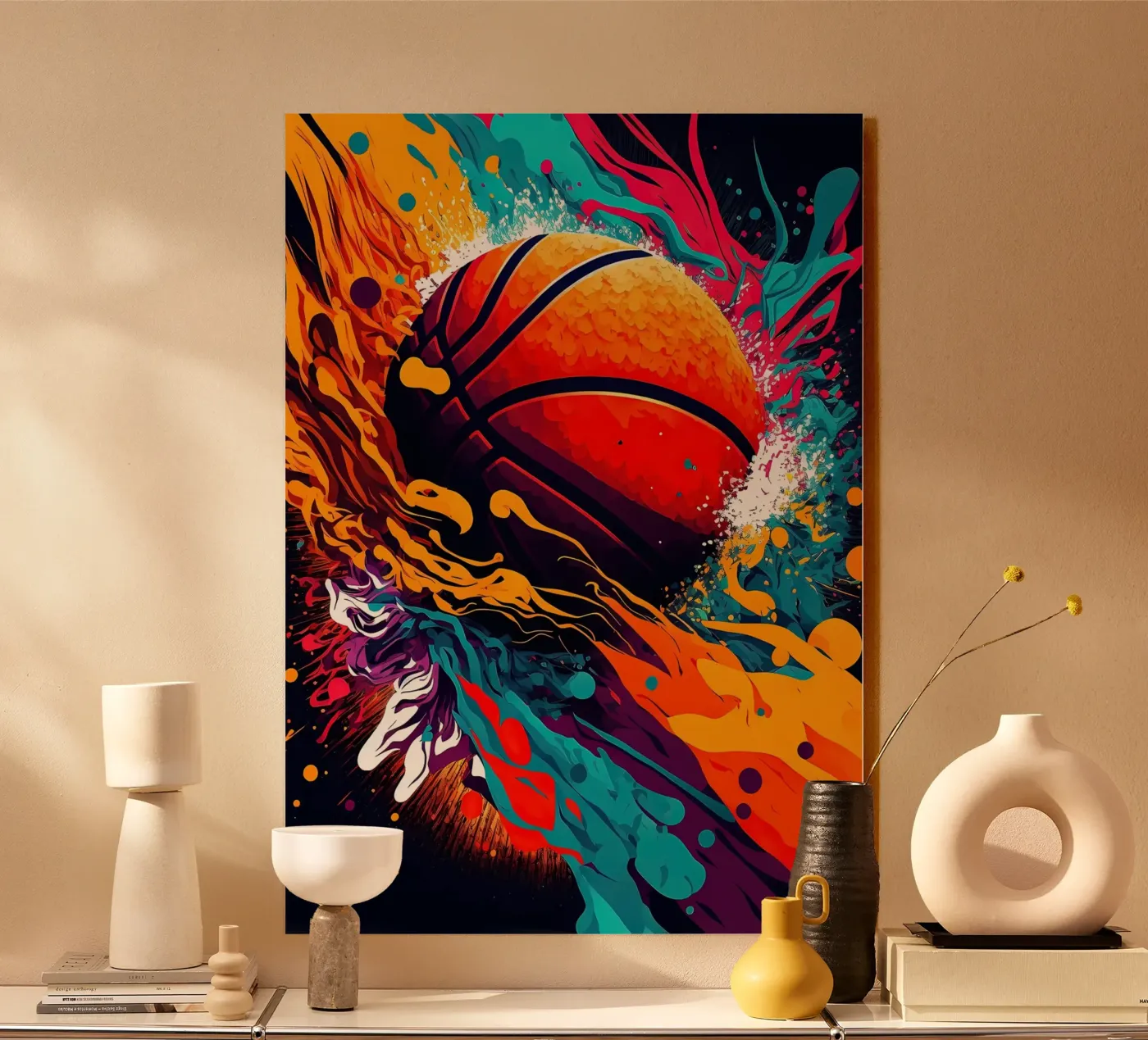 basket con schizzi plexiglass da Delaplane