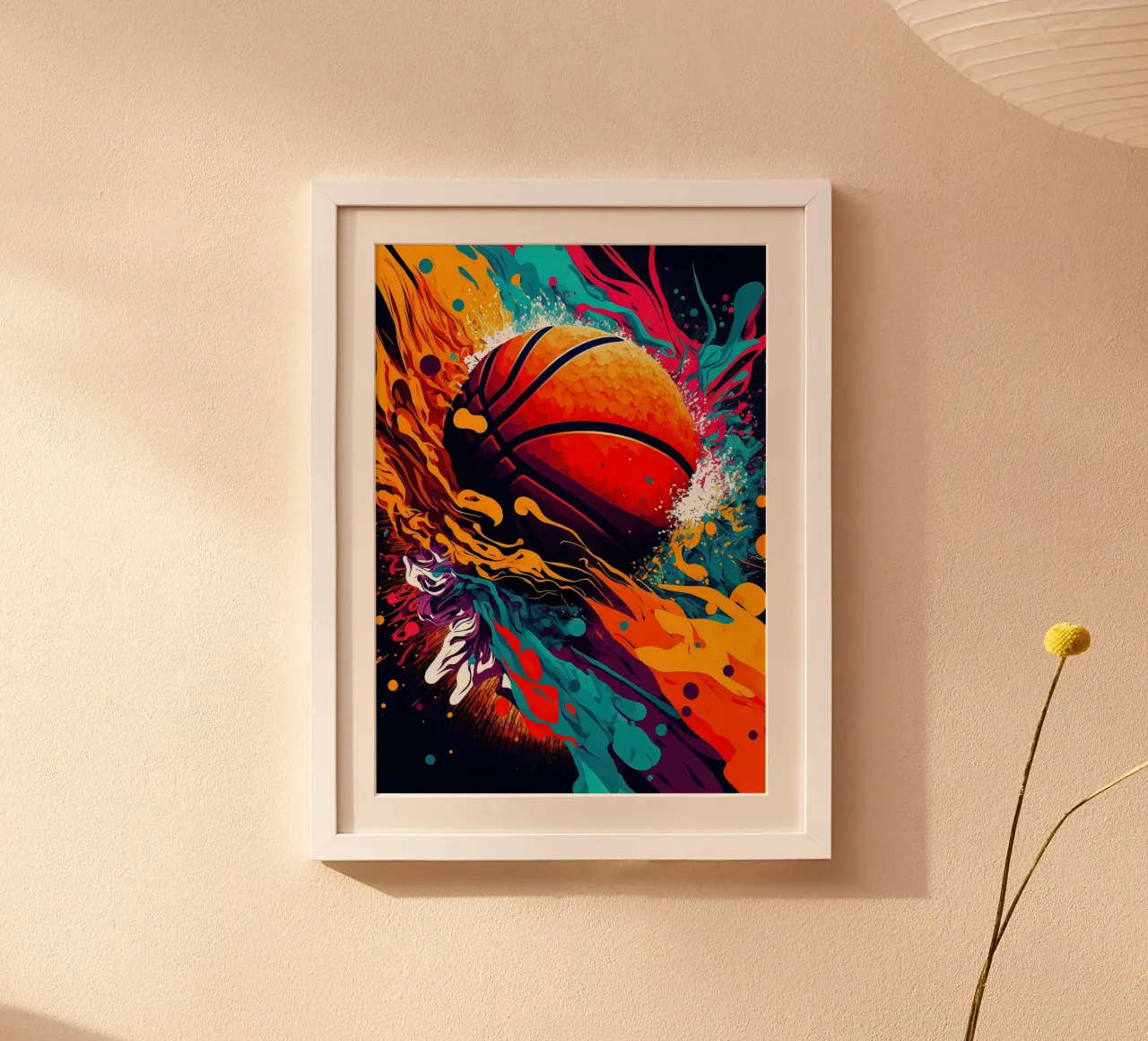 basket con schizzi poster con telaio in plastica da Delaplane