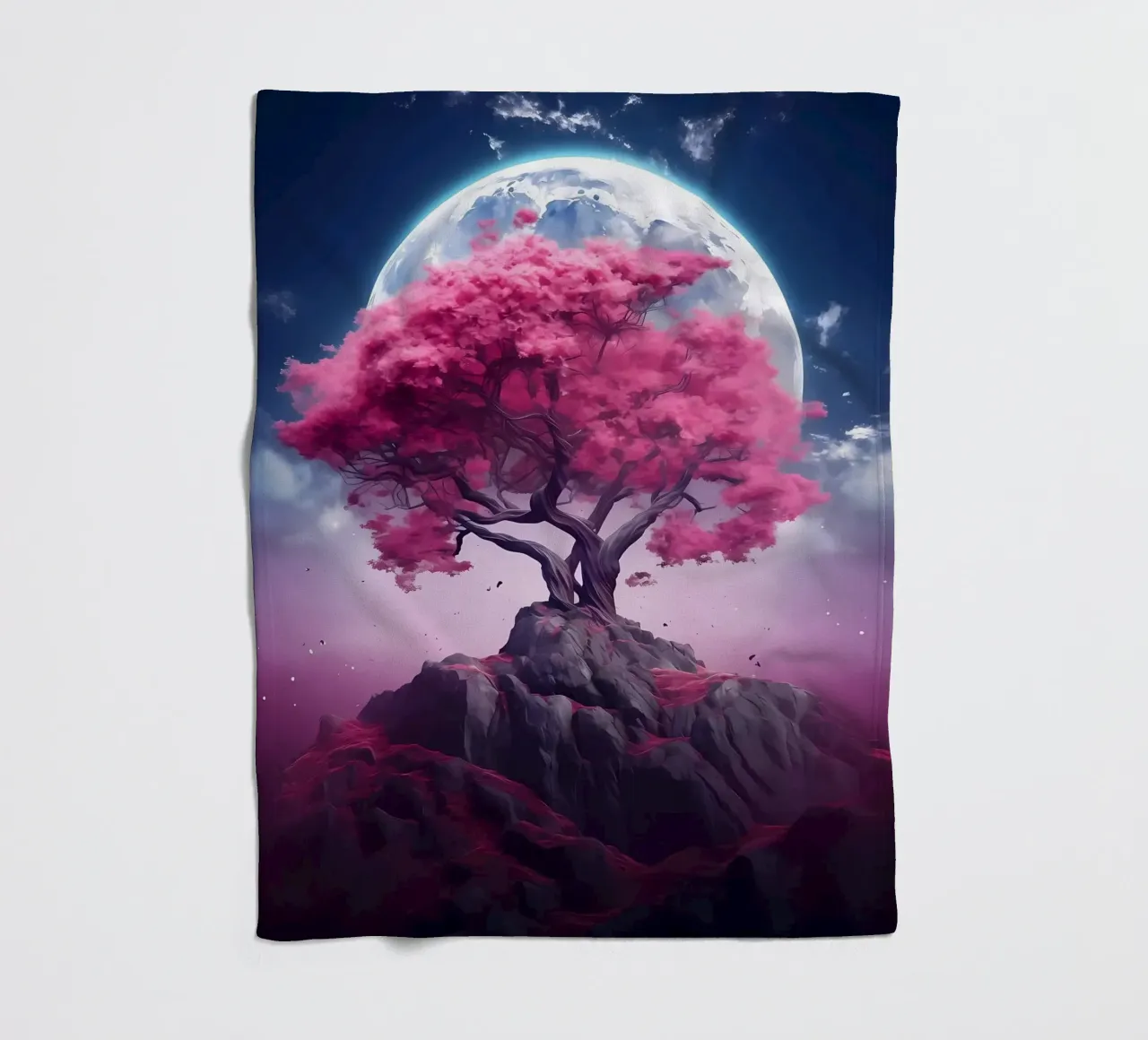 Cosmic Sakura Tree coperta in pile da Mikesell