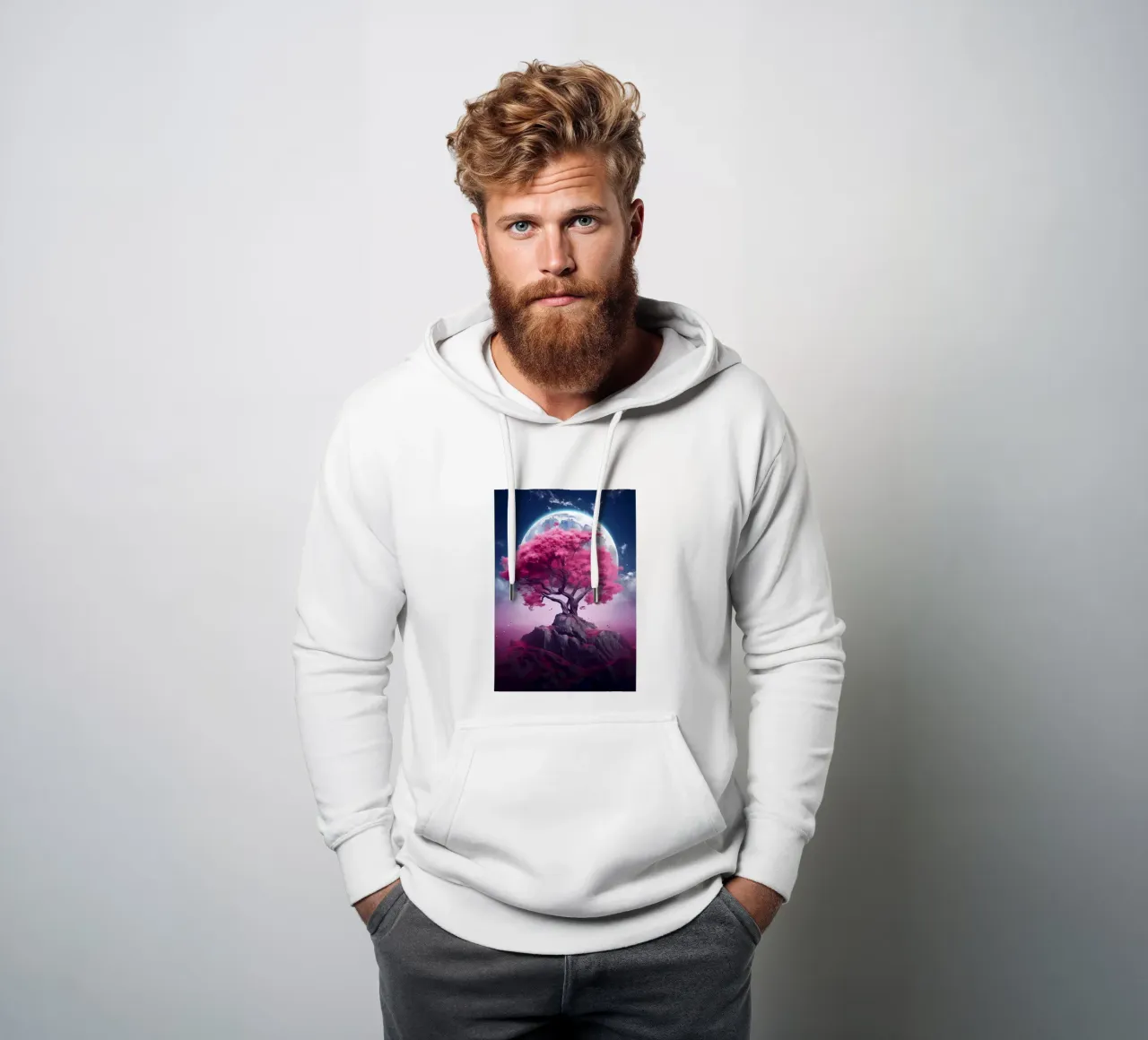 Cosmic Sakura Tree felpa con cappuccio da Mikesell