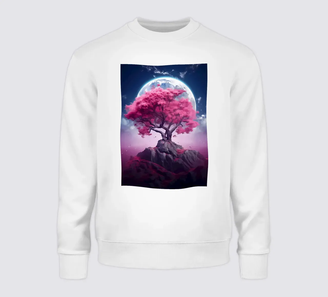 Cosmic Sakura Tree sweatshirt by Mikesell