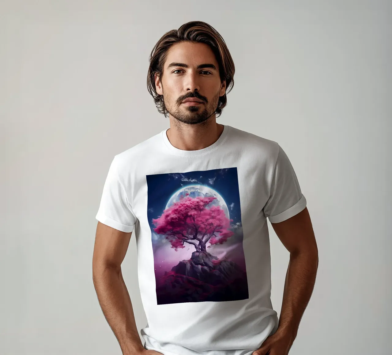 Cosmic Sakura Tree t-shirt da Mikesell