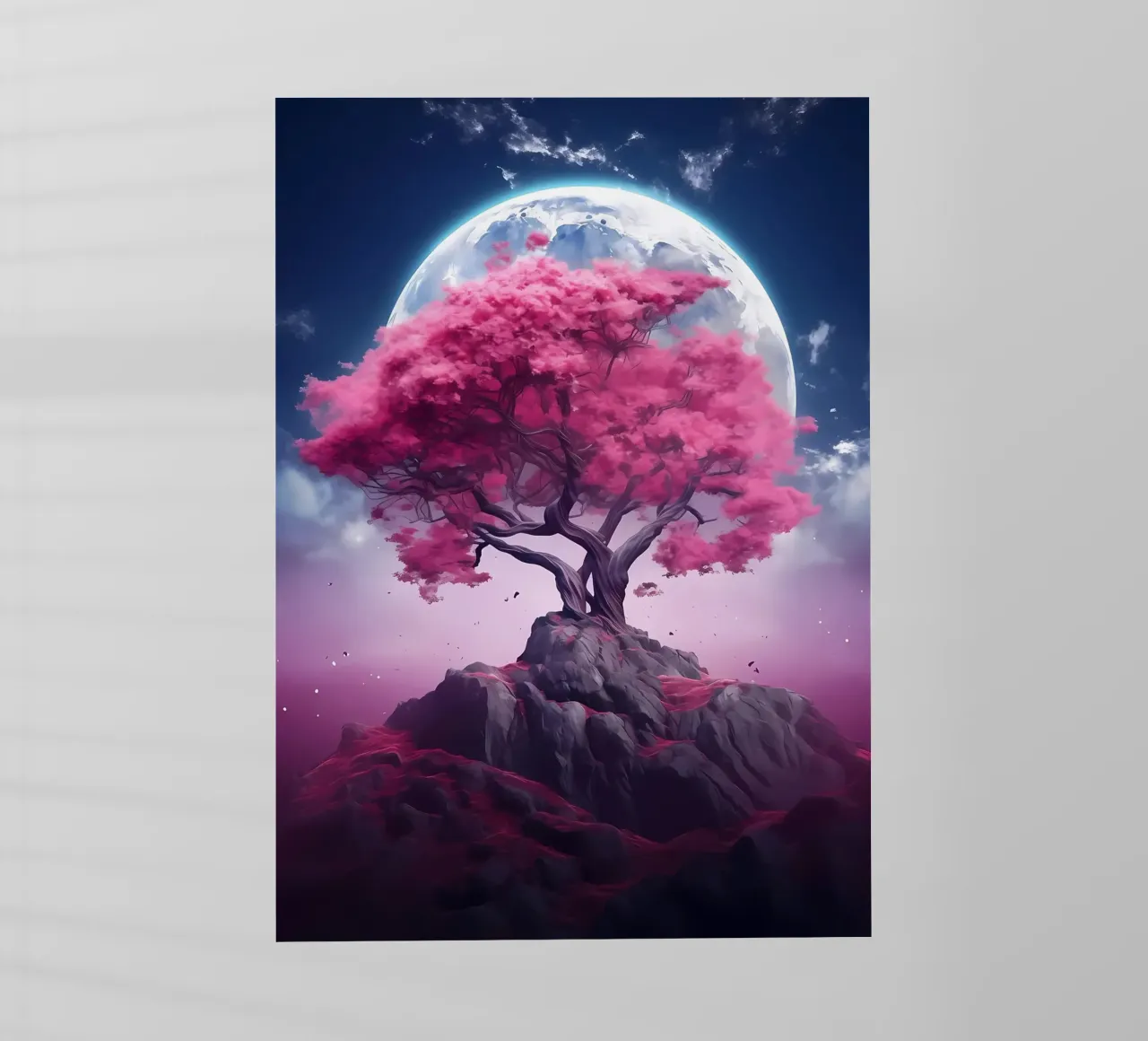 Cosmic Sakura Tree pellicola backlit da Mikesell