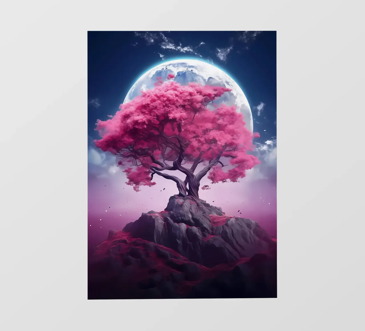 Cosmic Sakura Tree pellicola backlit da Mikesell