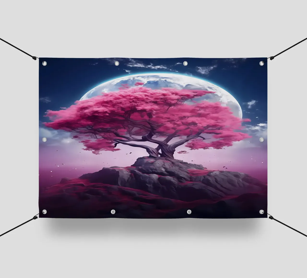 Cosmic Sakura Tree telo in pvc da Mikesell