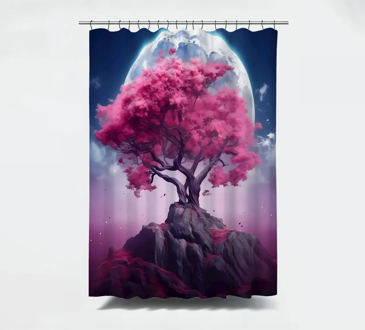 Cosmic Sakura Tree tenda da doccia da Mikesell