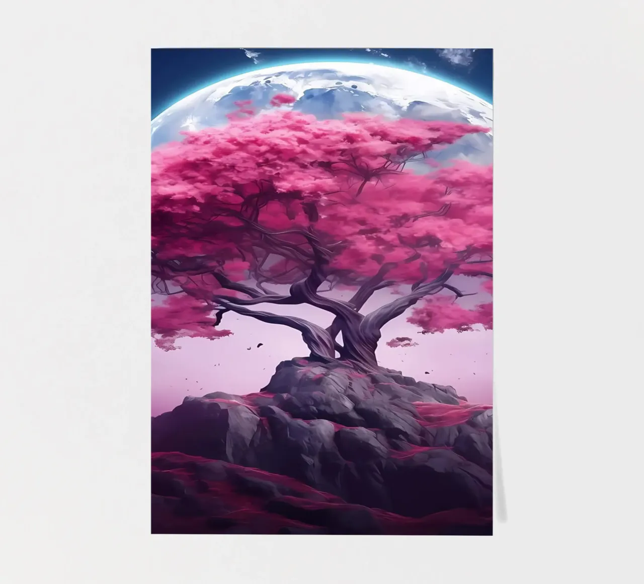 Cosmic Sakura Tree foglio adesivo da Mikesell