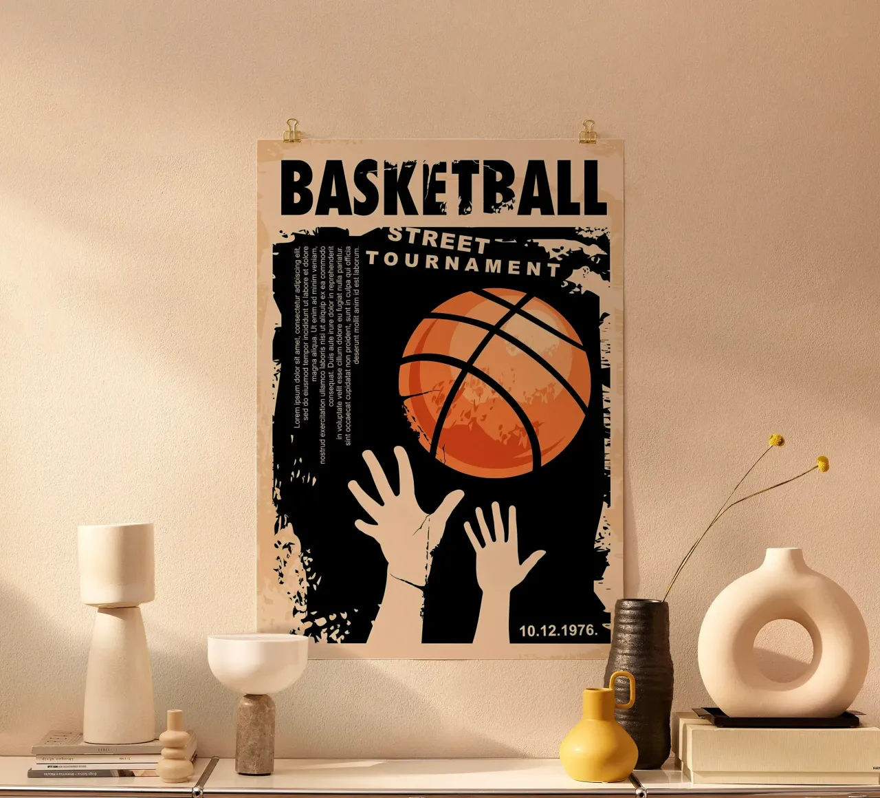 Torneo di basket poster da Delaplane