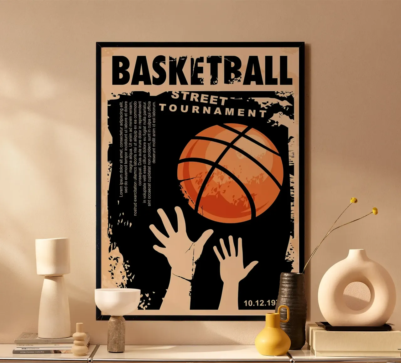 Torneo di basket poster da Delaplane