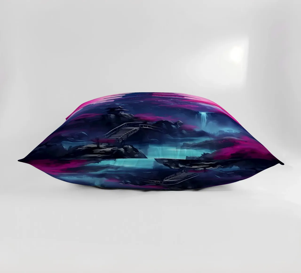 Cherry Blossom Japan Art decorative cushion by Mikesell