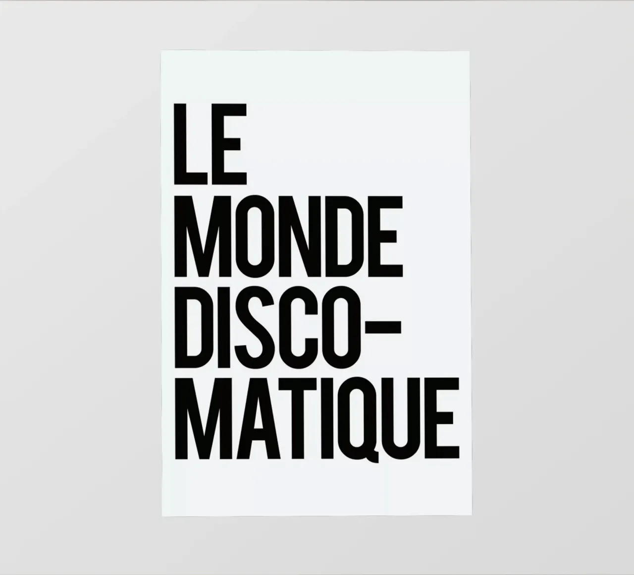 Disco-Matique pellicola backlit da Studio One