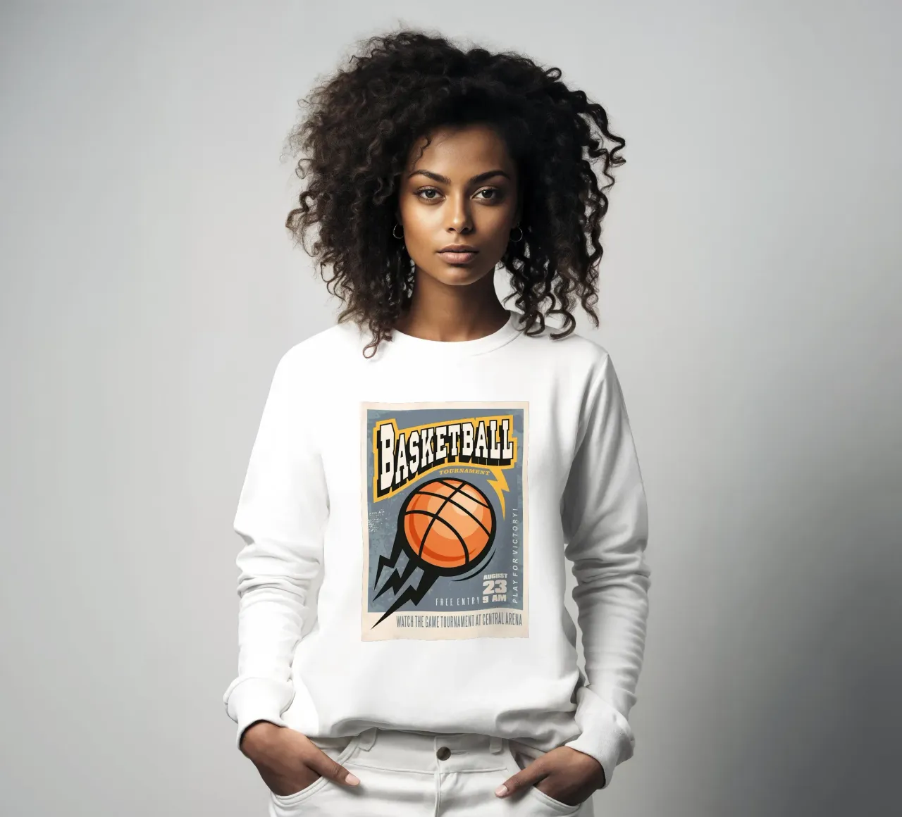 Basket di strada grunge felpa da Delaplane