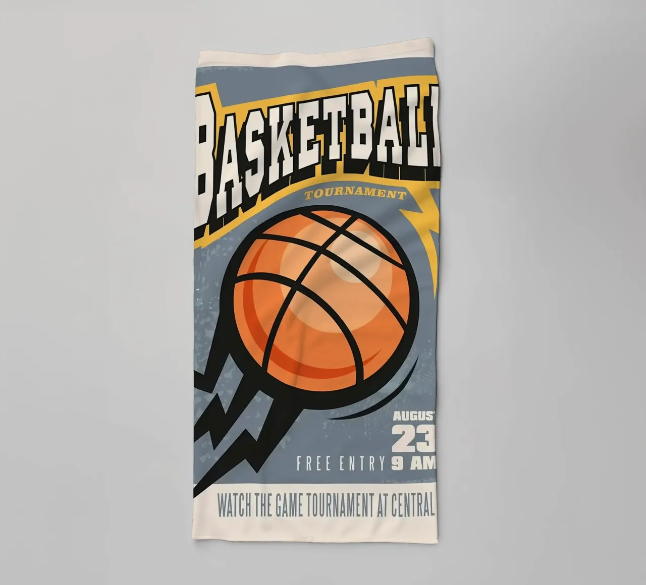 Basket di strada grunge asciugamano da bagno da Delaplane