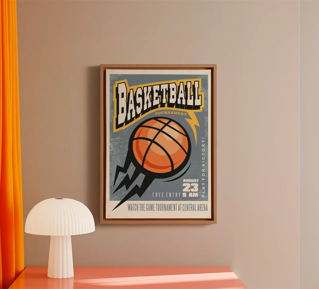 Basket di strada grunge tela con Cornice a cassetta da Delaplane