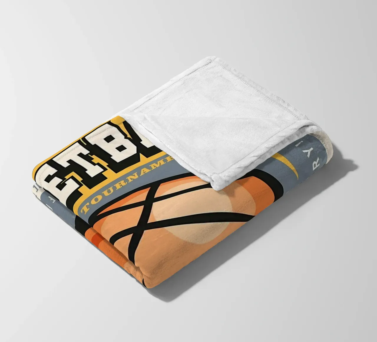 Street basketball grunge fleece blanket by Delaplane