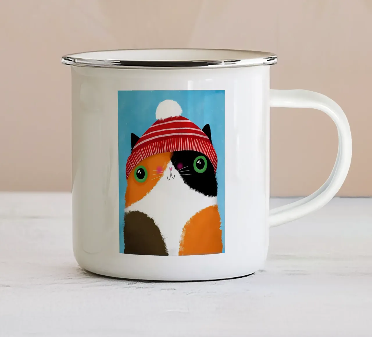 Poster minimalista 82 tazza in smalto da Kadynce