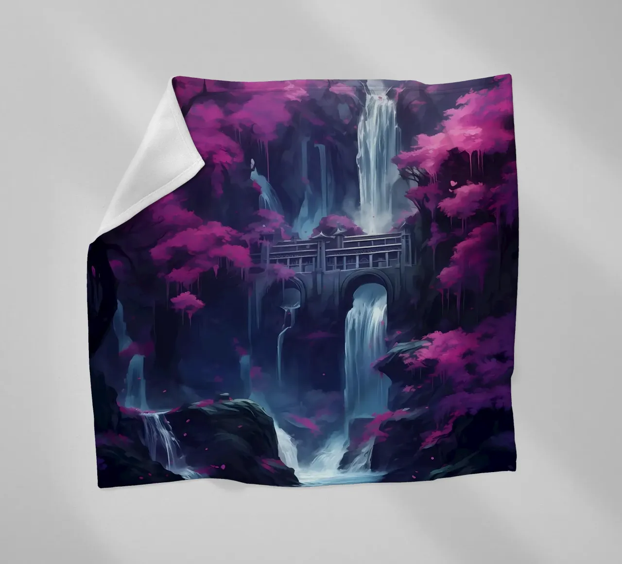 Ciliegio in fiore Giappone Arte coperta in pile da Mikesell