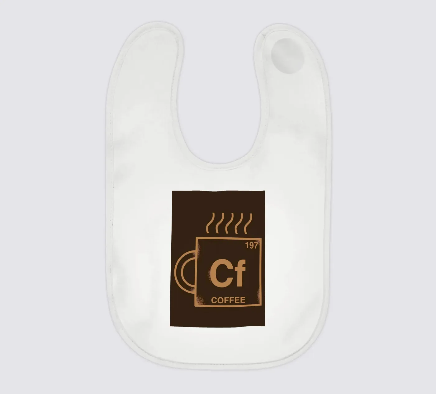 COFFEE ELEMENT baby slabbetje van Delaplane