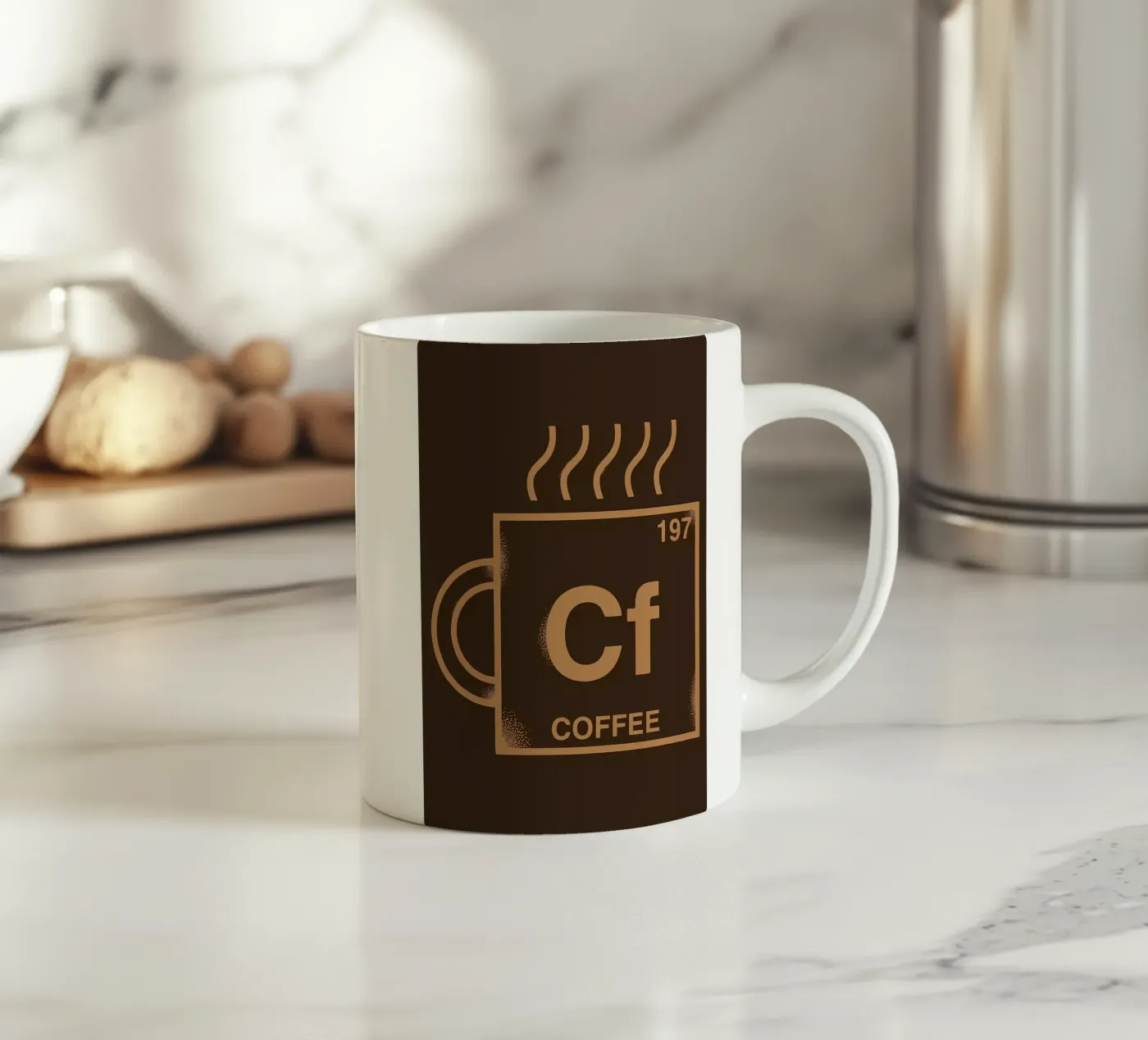 COFFEE ELEMENT ceramic mug by Delaplane
