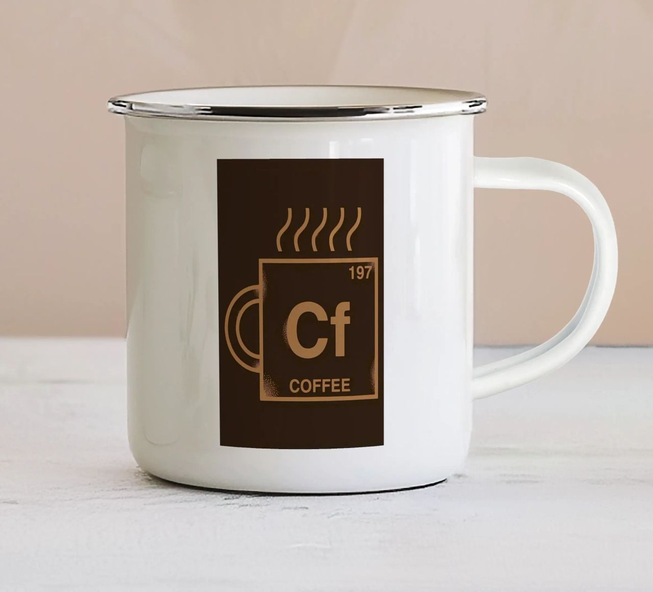 ELEMENTO CAFFÈ tazza in smalto da Delaplane