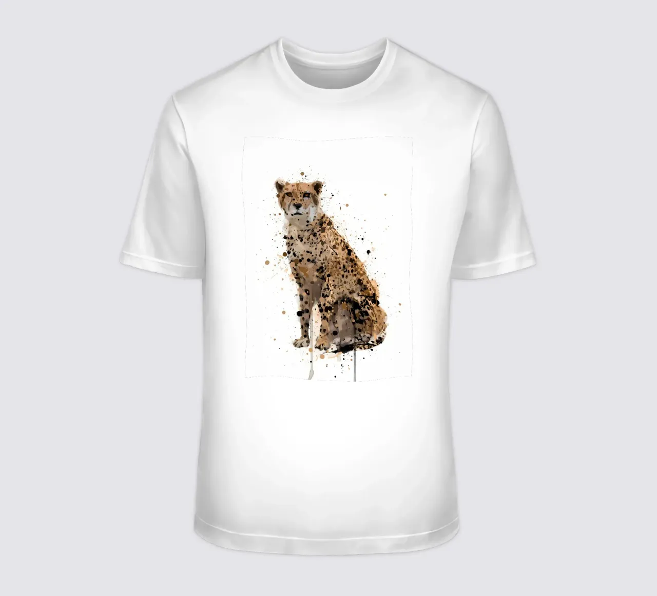 Ghepardo acquerellato t-shirt da Allaire